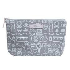 House of Lashes Grey Cosmetic Bag